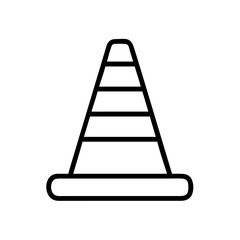 Construction Barrier Marking Off a Work Zone for Safety and Security