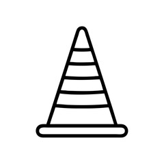 Construction Barrier Marking Off a Work Zone for Safety and Security