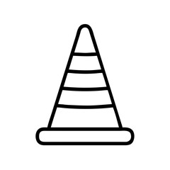 Construction Barrier Marking Off a Work Zone for Safety and Security