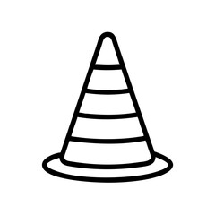 Construction Barrier Marking Off a Work Zone for Safety and Security