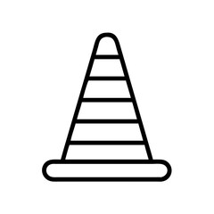 Construction Barrier Marking Off a Work Zone for Safety and Security