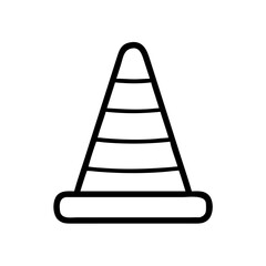 Construction Barrier Marking Off a Work Zone for Safety and Security