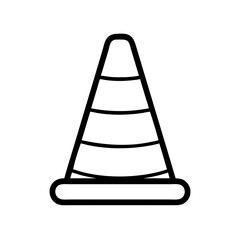 Construction Barrier Marking Off a Work Zone for Safety and Security