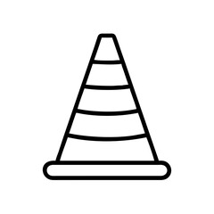 Construction Barrier Marking Off a Work Zone for Safety and Security