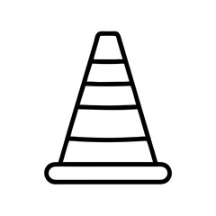 Construction Barrier Marking Off a Work Zone for Safety and Security