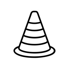 Construction Barrier Marking Off a Work Zone for Safety and Security