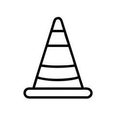 Construction Barrier Marking Off a Work Zone for Safety and Security