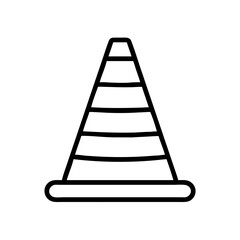 Construction Barrier Marking Off a Work Zone for Safety and Security