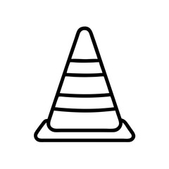 Construction Barrier Marking Off a Work Zone for Safety and Security