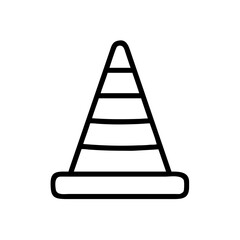 Construction Barrier Marking Off a Work Zone for Safety and Security