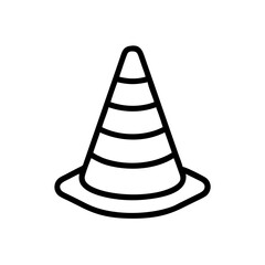 Construction Barrier Marking Off a Work Zone for Safety and Security