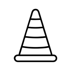 Construction Barrier Marking Off a Work Zone for Safety and Security