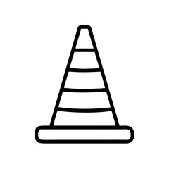 Construction Barrier Marking Off a Work Zone for Safety and Security