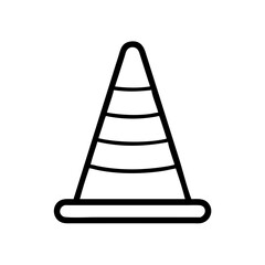 Construction Barrier Marking Off a Work Zone for Safety and Security