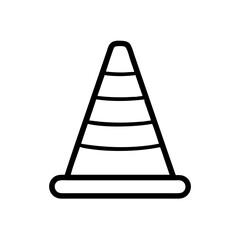 Construction Barrier Marking Off a Work Zone for Safety and Security