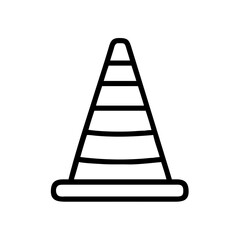 Construction Barrier Marking Off a Work Zone for Safety and Security