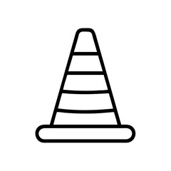 Construction Barrier Marking Off a Work Zone for Safety and Security