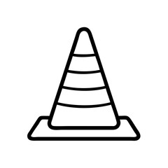 Construction Barrier Marking Off a Work Zone for Safety and Security