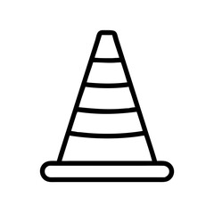 Construction Barrier Marking Off a Work Zone for Safety and Security