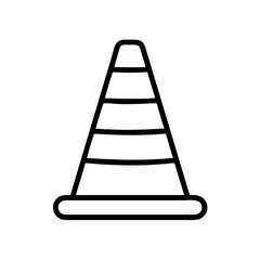 Construction Barrier Marking Off a Work Zone for Safety and Security