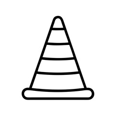 Construction Barrier Marking Off a Work Zone for Safety and Security