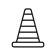 Construction Barrier Marking Off a Work Zone for Safety and Security