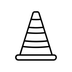 Construction Barrier Marking Off a Work Zone for Safety and Security