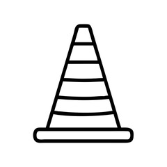 Construction Barrier Marking Off a Work Zone for Safety and Security