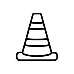 Construction Barrier Marking Off a Work Zone for Safety and Security