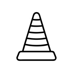 Construction Barrier Marking Off a Work Zone for Safety and Security