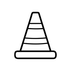 Construction Barrier Marking Off a Work Zone for Safety and Security