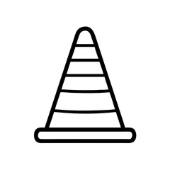 Construction Barrier Marking Off a Work Zone for Safety and Security