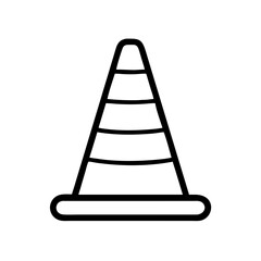 Construction Barrier Marking Off a Work Zone for Safety and Security