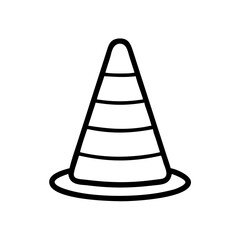 Construction Barrier Marking Off a Work Zone for Safety and Security