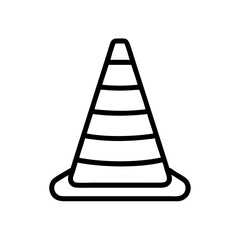 Construction Barrier Marking Off a Work Zone for Safety and Security