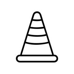 Construction Barrier Marking Off a Work Zone for Safety and Security