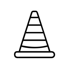 Construction Barrier Marking Off a Work Zone for Safety and Security