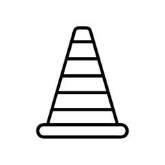 Construction Barrier Marking Off a Work Zone for Safety and Security