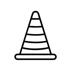 Construction Barrier Marking Off a Work Zone for Safety and Security