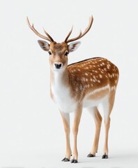Fototapeta premium Elegant Deer with Antlers Nature's Graceful Creature