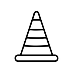 Construction Barrier Marking Off a Work Zone for Safety and Security