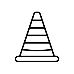 Construction Barrier Marking Off a Work Zone for Safety and Security