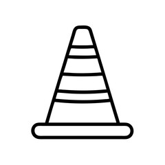 Construction Barrier Marking Off a Work Zone for Safety and Security