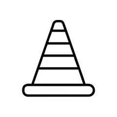 Construction Barrier Marking Off a Work Zone for Safety and Security