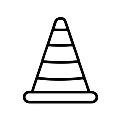 Construction Barrier Marking Off a Work Zone for Safety and Security