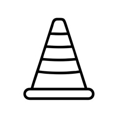 Construction Barrier Marking Off a Work Zone for Safety and Security