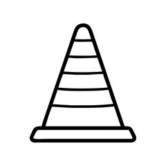 Construction Barrier Marking Off a Work Zone for Safety and Security