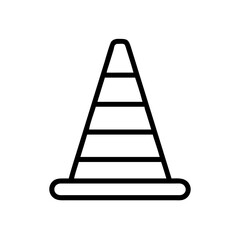 Construction Barrier Marking Off a Work Zone for Safety and Security