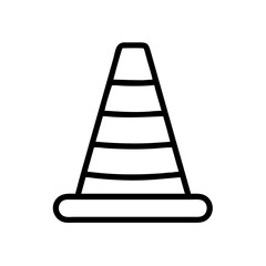 Construction Barrier Marking Off a Work Zone for Safety and Security