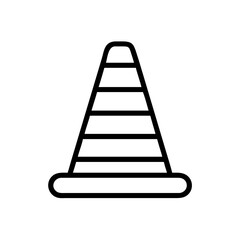 Construction Barrier Marking Off a Work Zone for Safety and Security